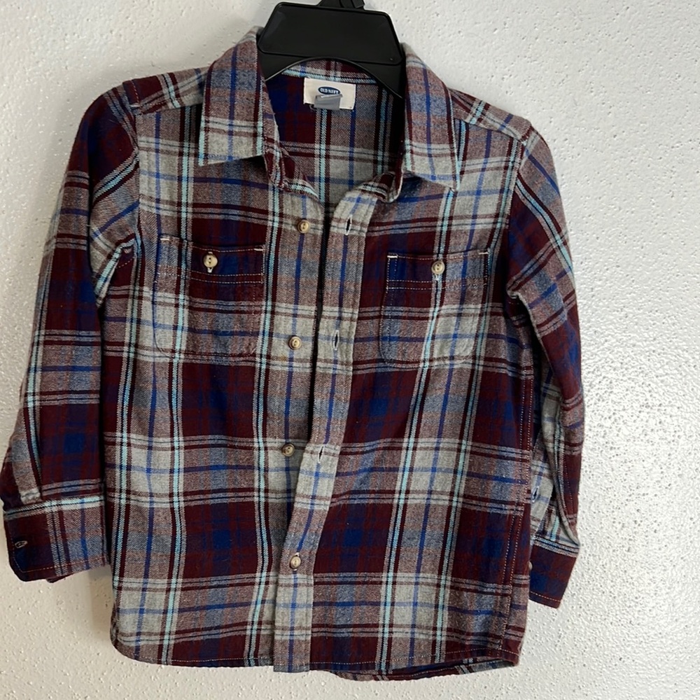 Old Navy boys button down with pocket long sleeve shirt
